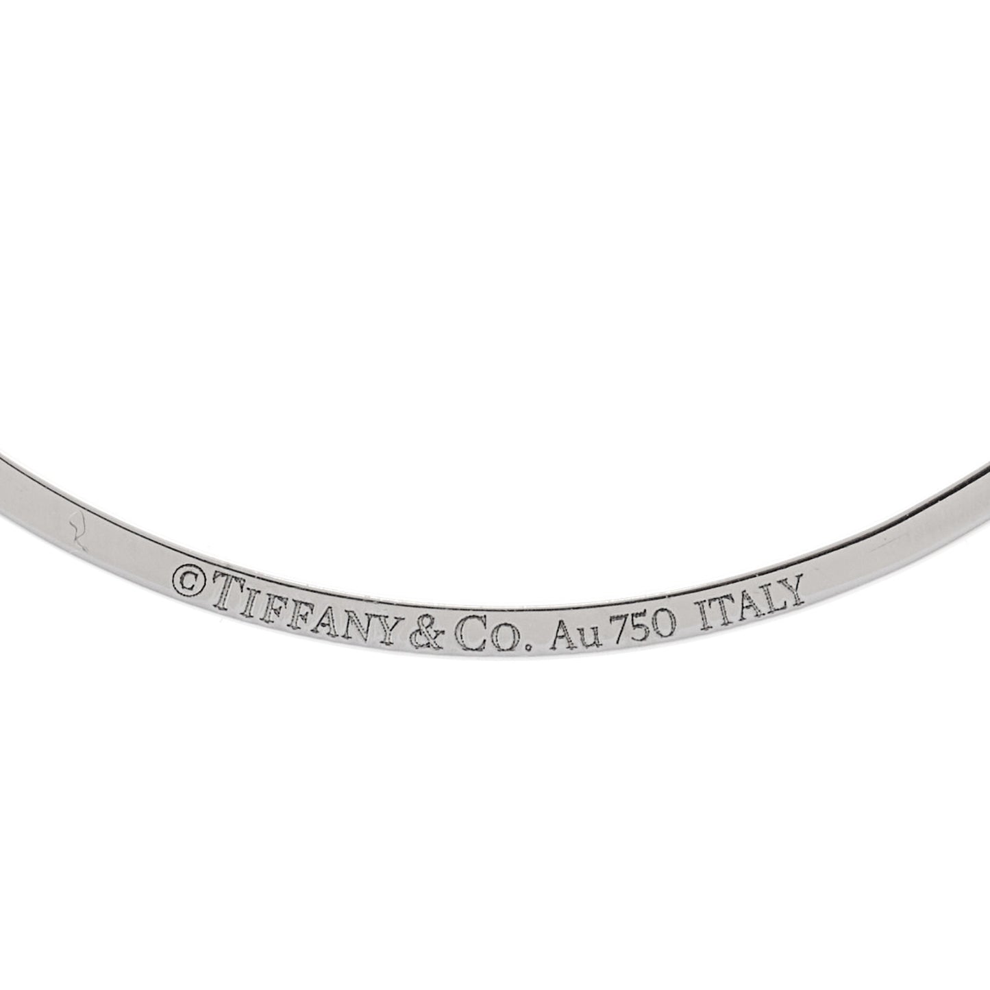 18K White Gold Yellow Sapphire Small T Smile Pendant Necklace