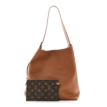 Louis Vuitton Grained Calfskin Low Key Hobo MM Cognac 3 of 10