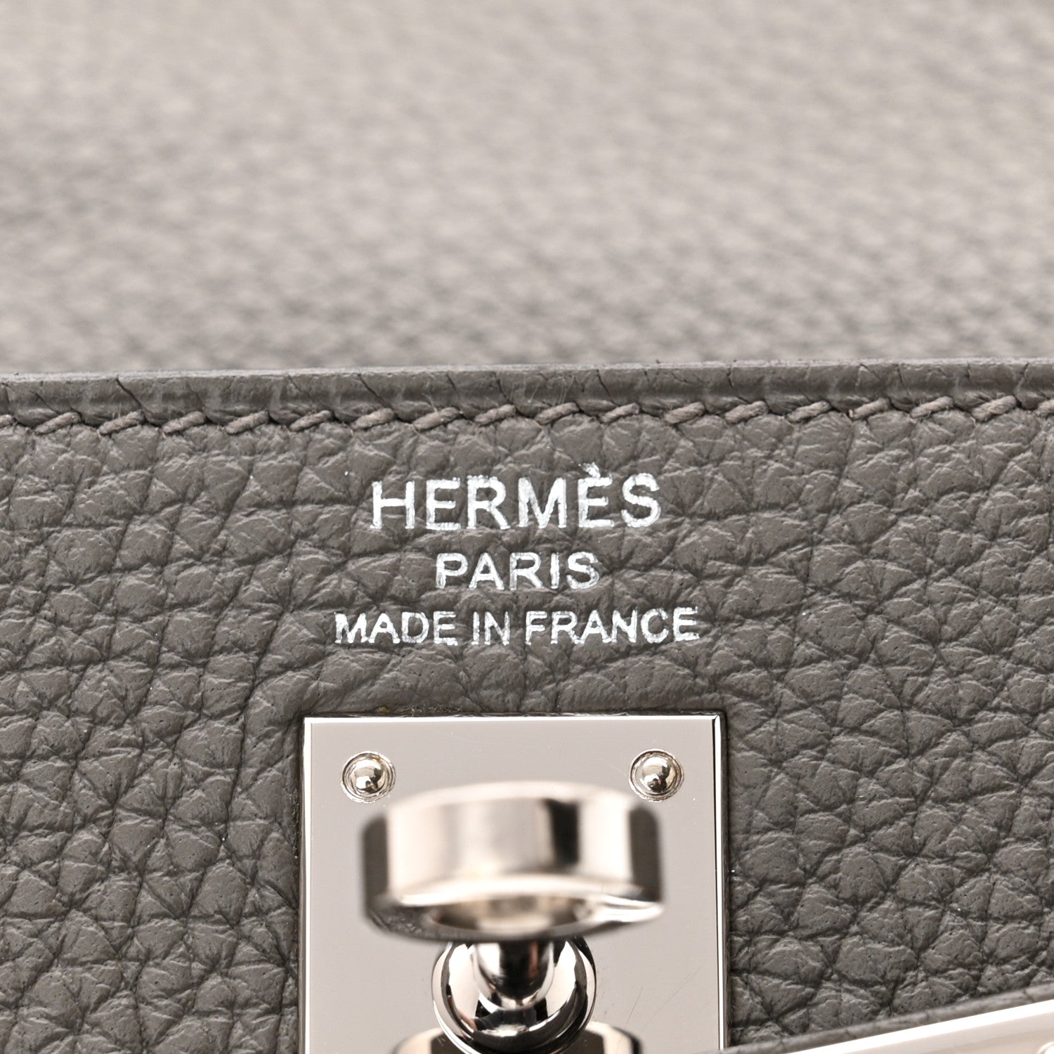 Hermes Togo Kelly Retourne 25 Etain 6 of 12