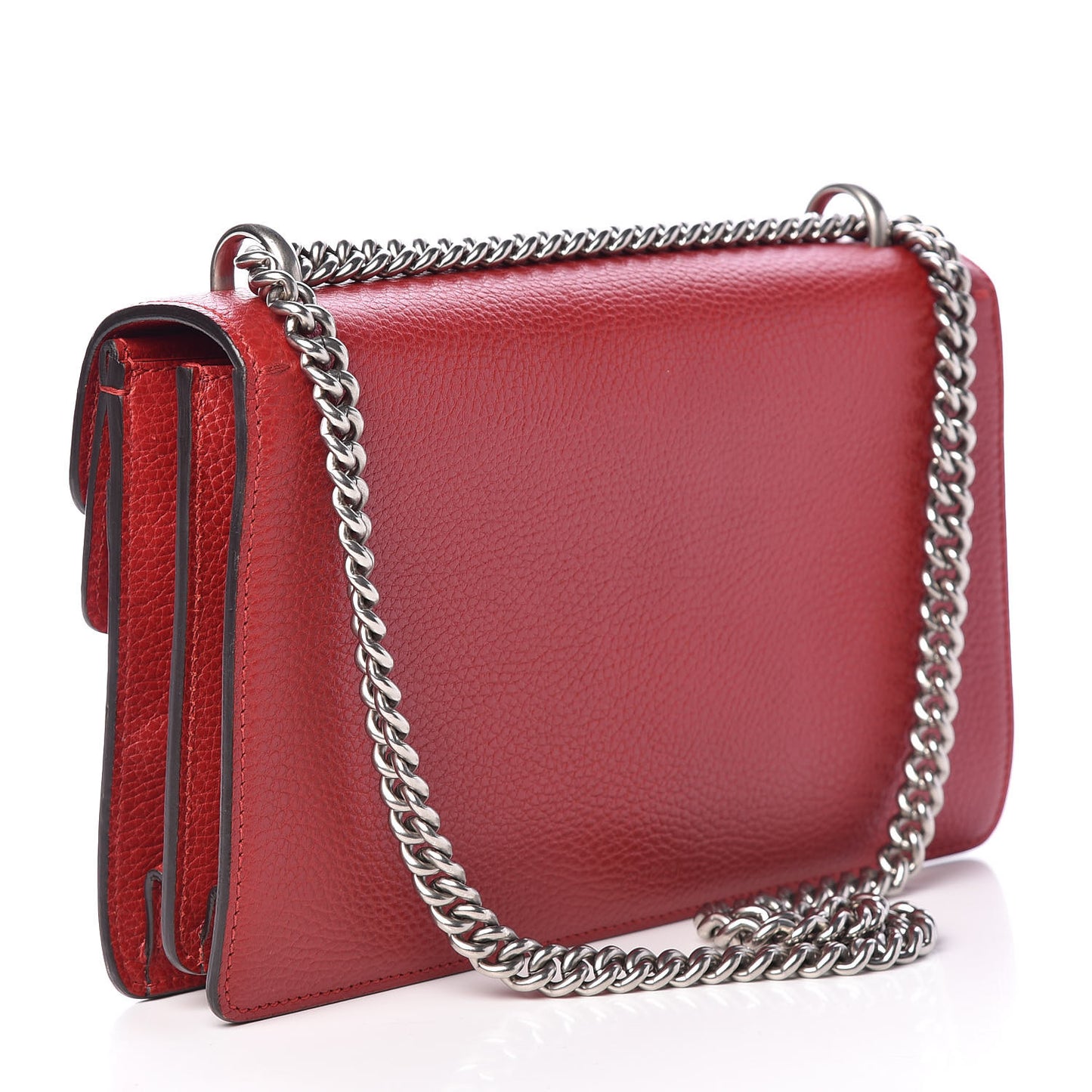 Dollar Calfskin Swarovski Crystal Small Dionysus Shoulder Bag Hibiscus Red