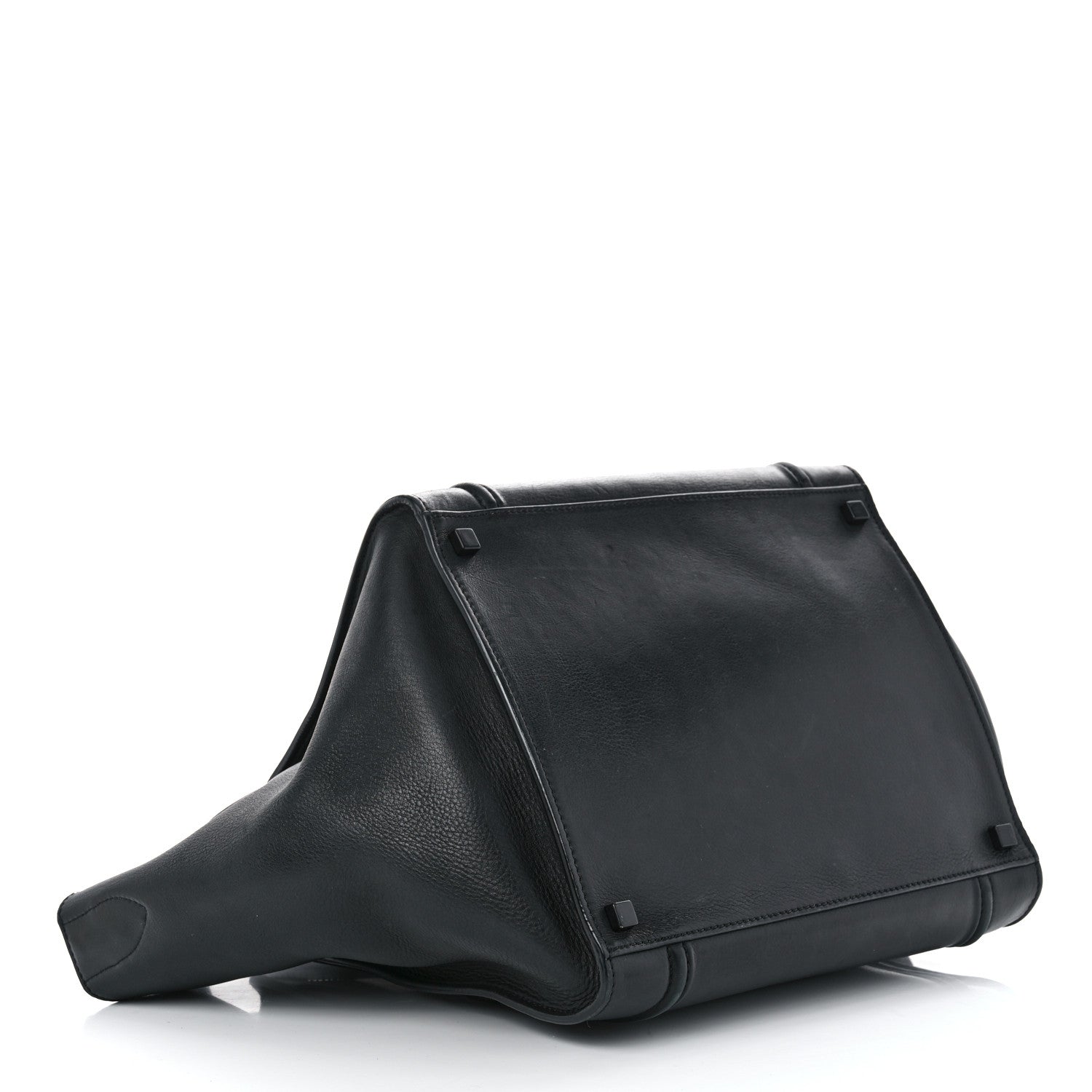 Celine Supple Calfskin Medium Phantom Luggage Black 4 of 15