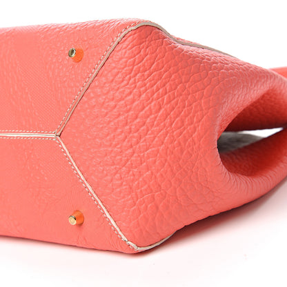 Burberry Signature Grain Calfskin Check Embossed Small Canterbury Tote Rose Pink 8 of 9