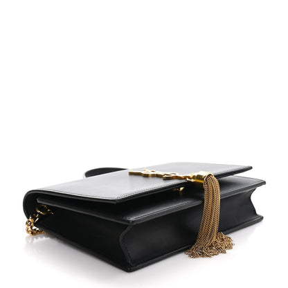 Saint Laurent Smooth Calfskin Small Classic Monogram Kate Tassel Satchel Black 4 of 11