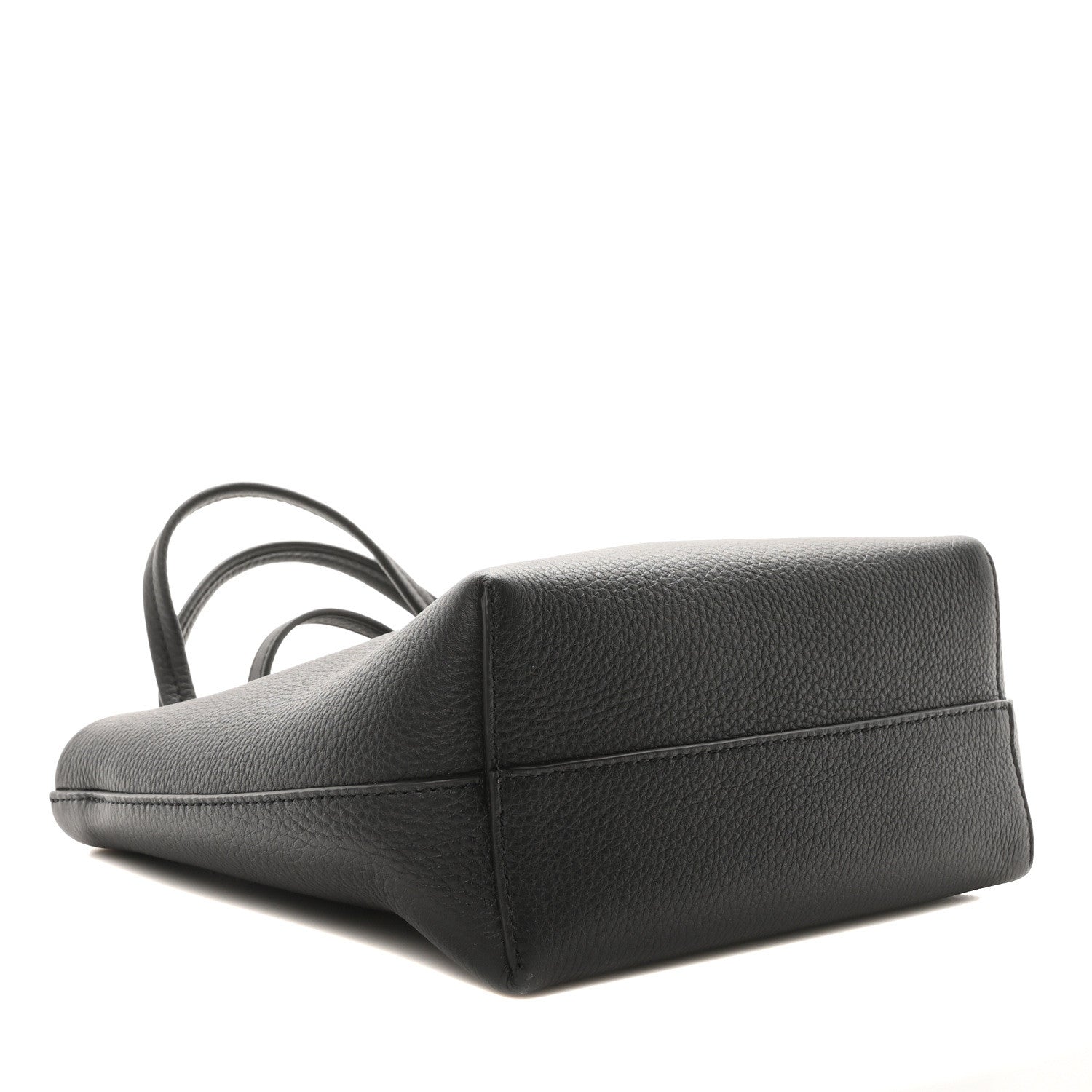 The Row Grained Calfskin Small Park Tote Black 4 of 10