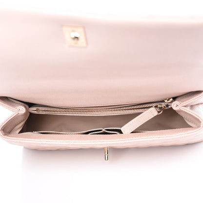 Chanel Caviar Quilted Small Coco Handle Flap Light Beige 7 of 10