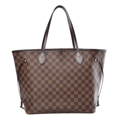 Louis Vuitton Damier Ebene Neo Neverfull MM Rose Ballerine 1 of 11