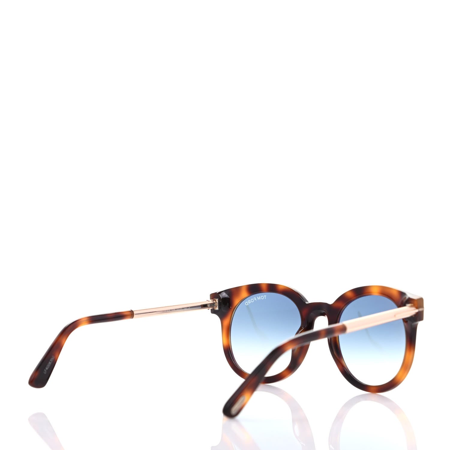 Tom Ford Janina Round Sunglasses TF435 Tortoise 4 of 8