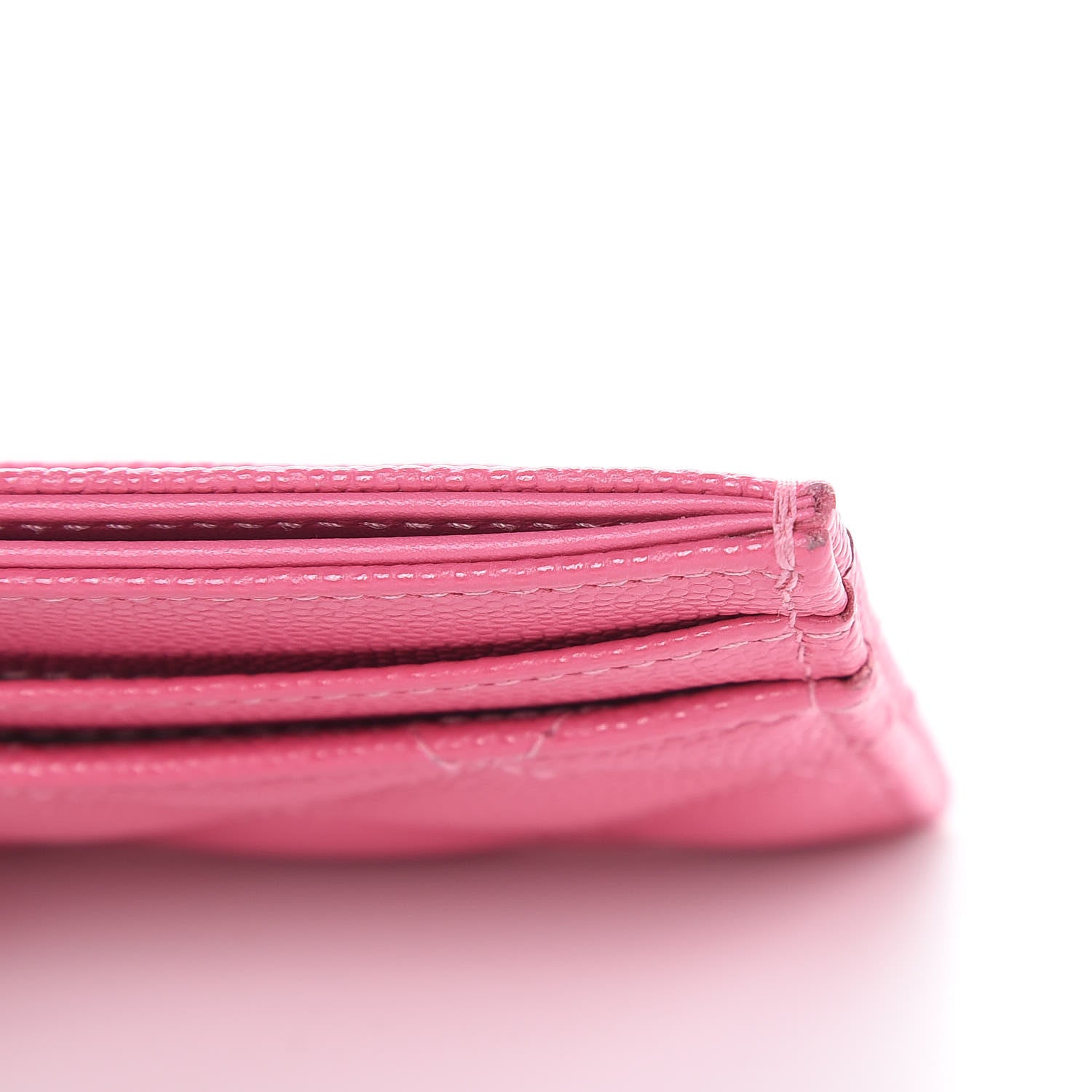 Chanel Caviar Quilted Card Holder Pink 10 of 10