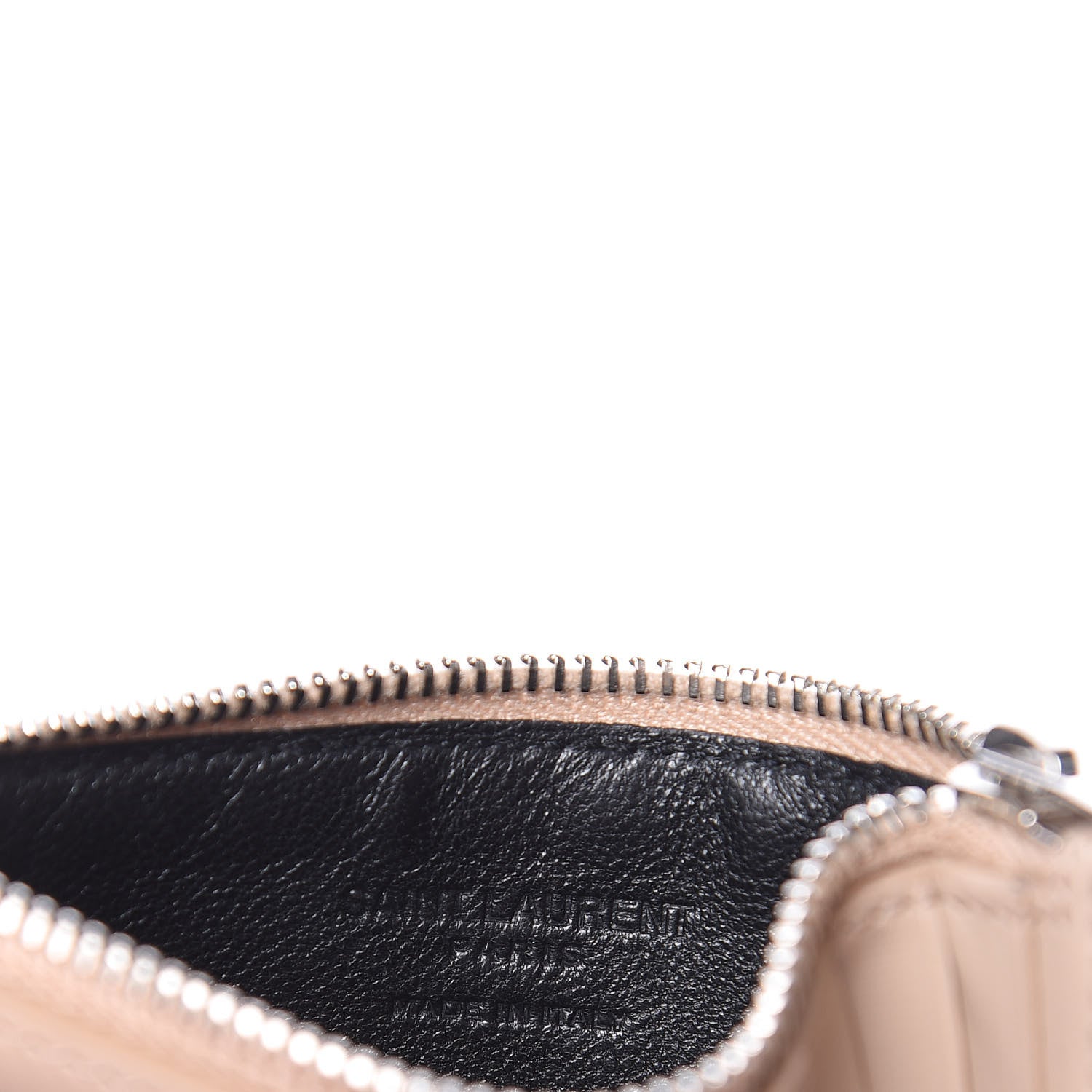 Saint Laurent Calfskin 5 Fragments Zip Pouch Card Holder Nude 5 of 6
