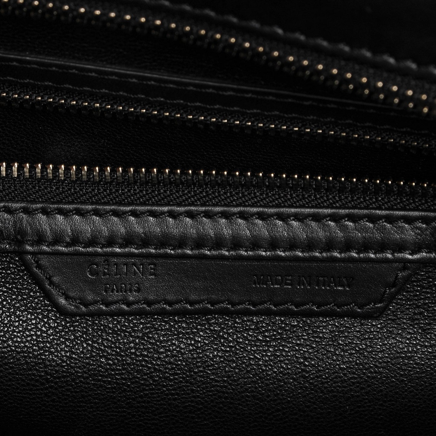 Smooth Calfskin Shrunken Lambskin Mini Bi-Color Luggage Black White