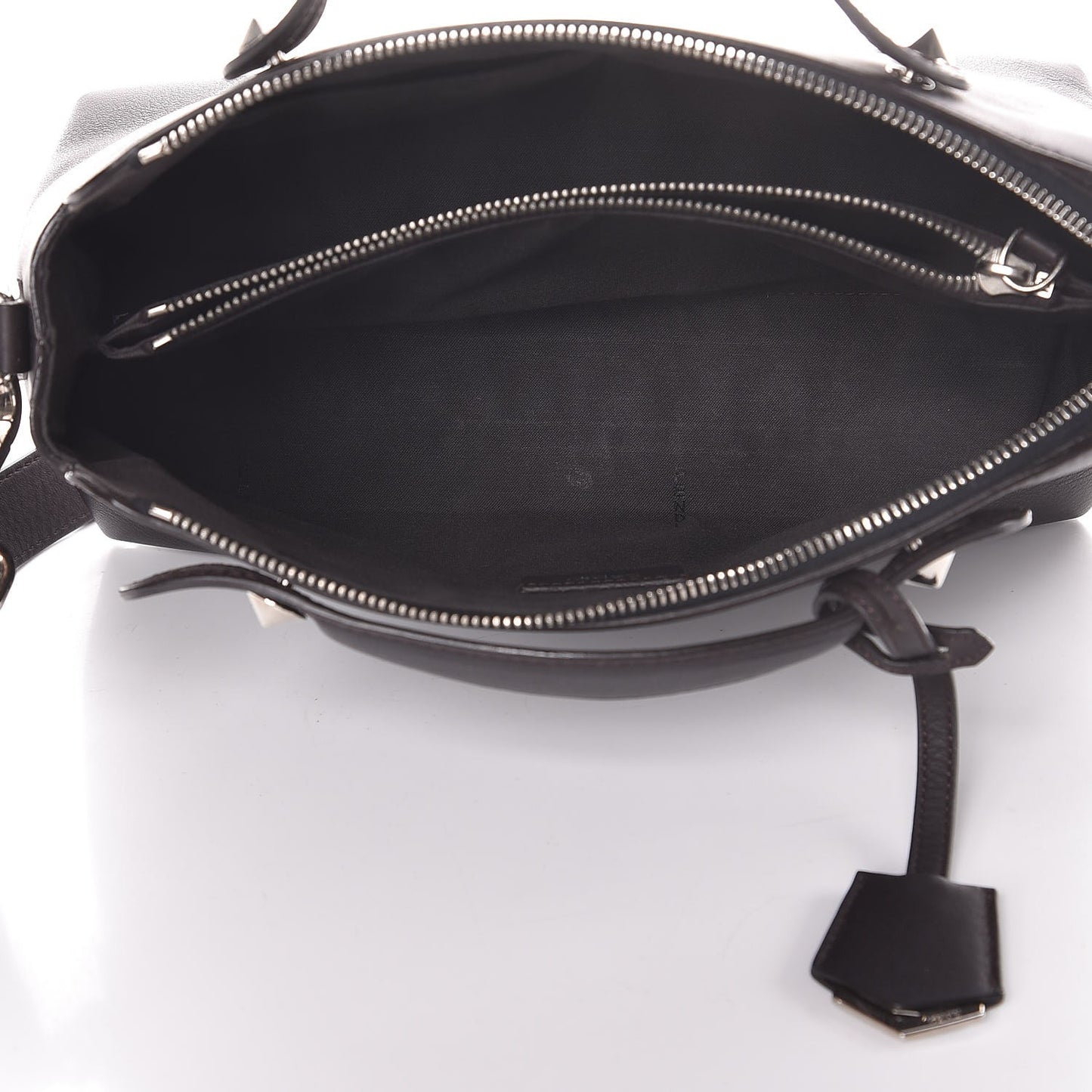 Vitello Dolce Croc Tail Medium By The Way Boston Bag Dark Brown