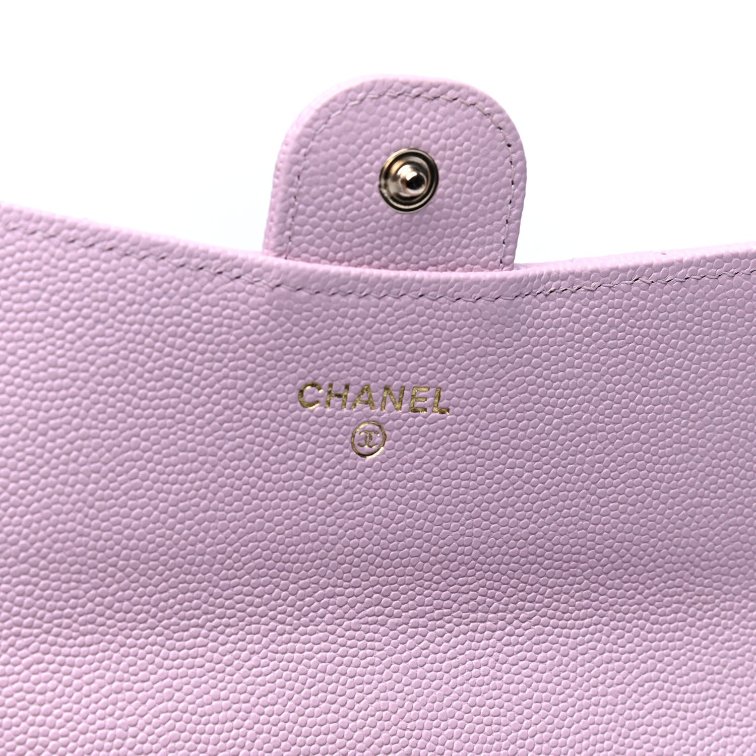Chanel Caviar Quilted Large Gusset Flap Wallet Light Pink 4 of 5