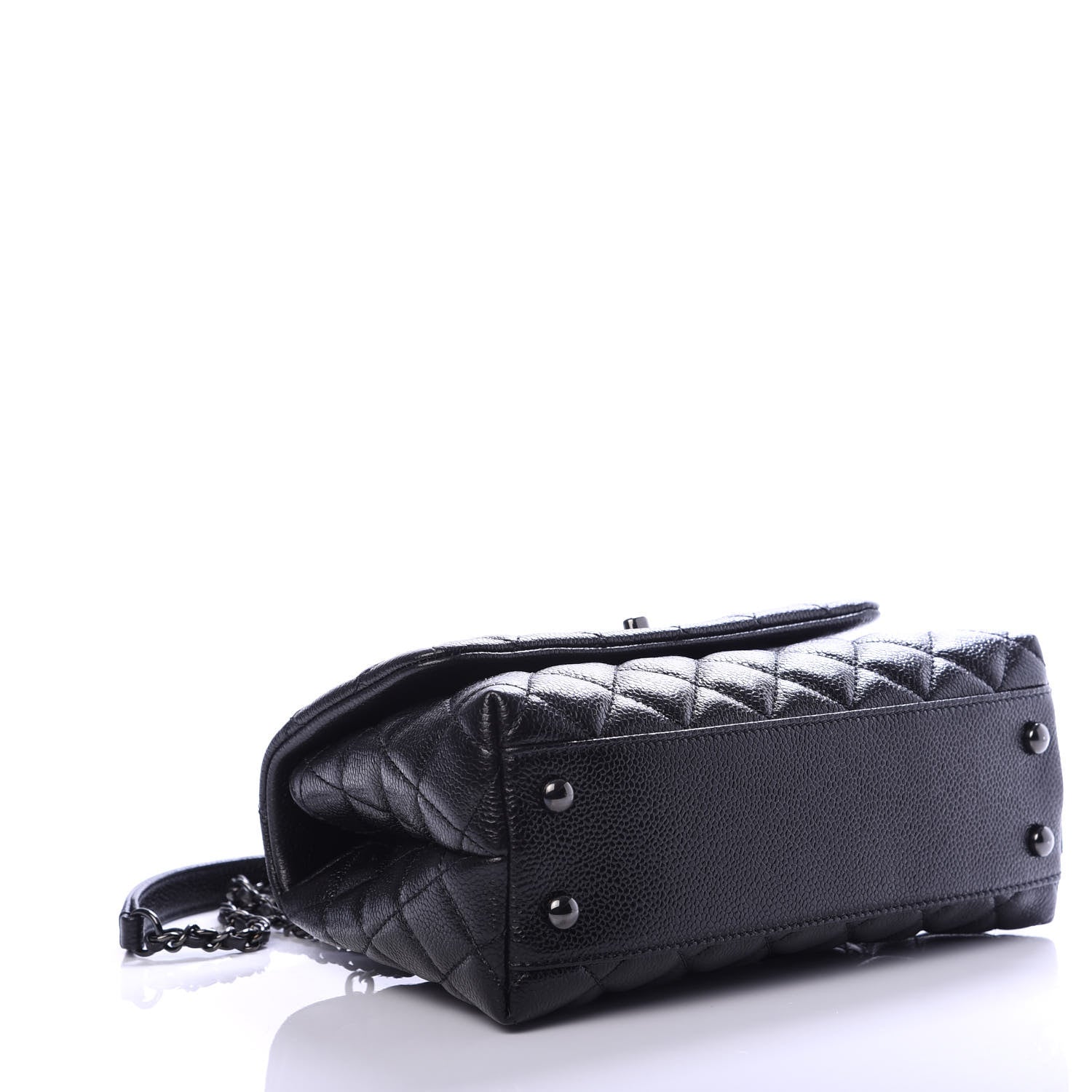 Chanel Caviar Quilted Mini Coco Handle Flap So Black 4 of 10