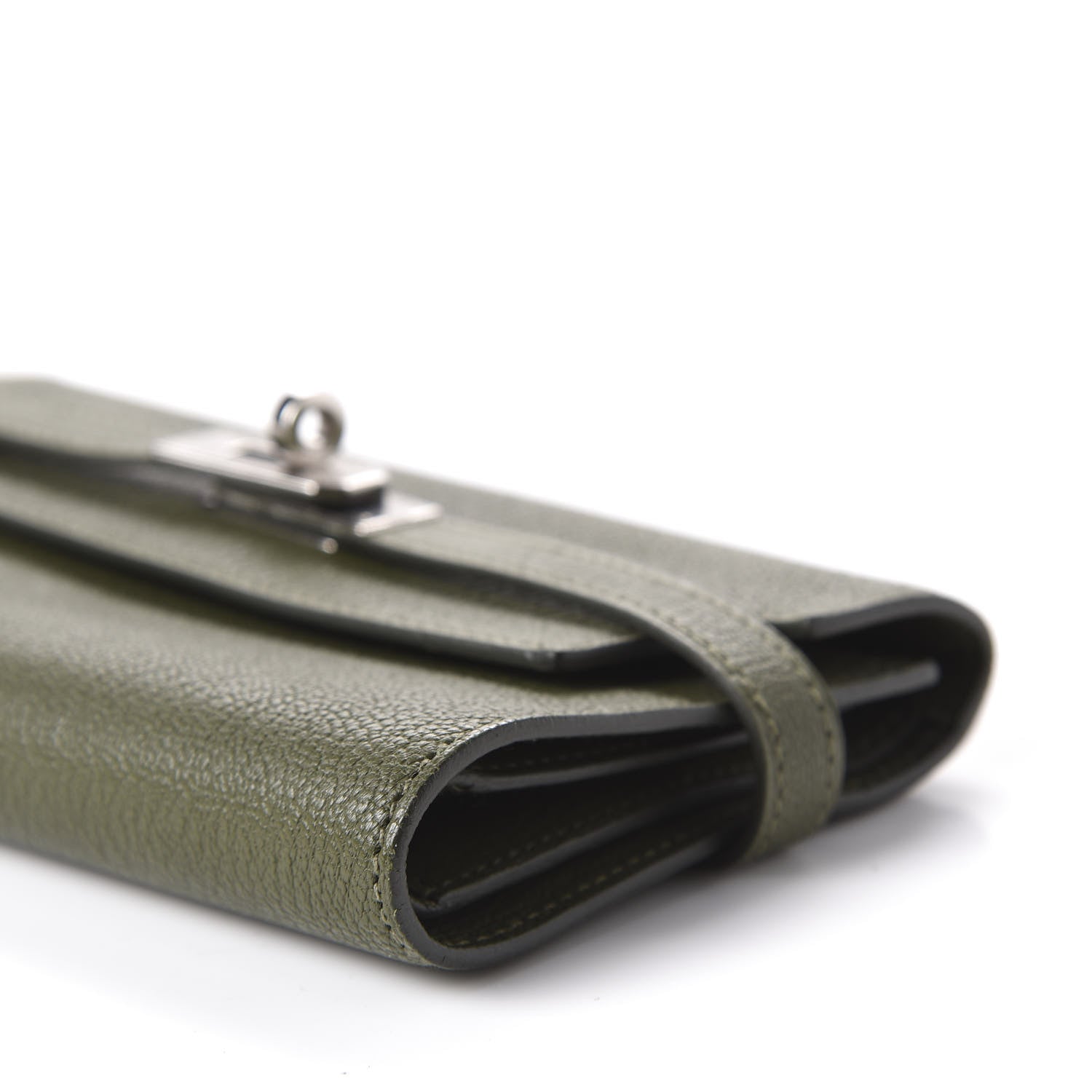 Hermes Chevre Mysore Medium Kelly Wallet Vert Veronese 12 of 16
