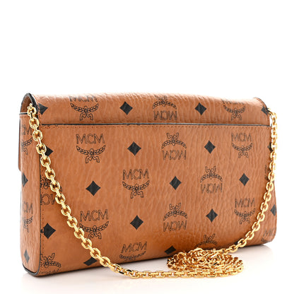 MCM Visetos Small Millie Crossbody Bag Cognac 3 of 8