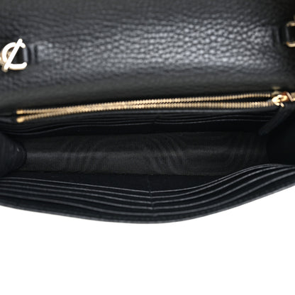 Gucci Dollar Calfskin Interlocking G Chain Wallet Black 5 of 12