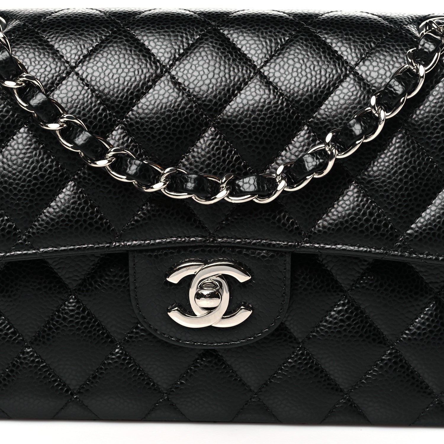 Chanel Caviar Quilted Small Double Flap Black 8 of 10