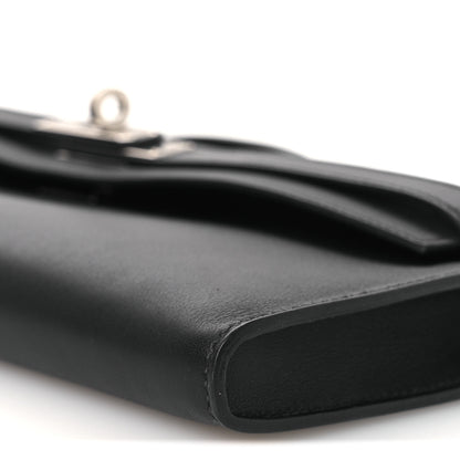 Hermes Swift Kelly Cut Clutch Pochette Black 10 of 13