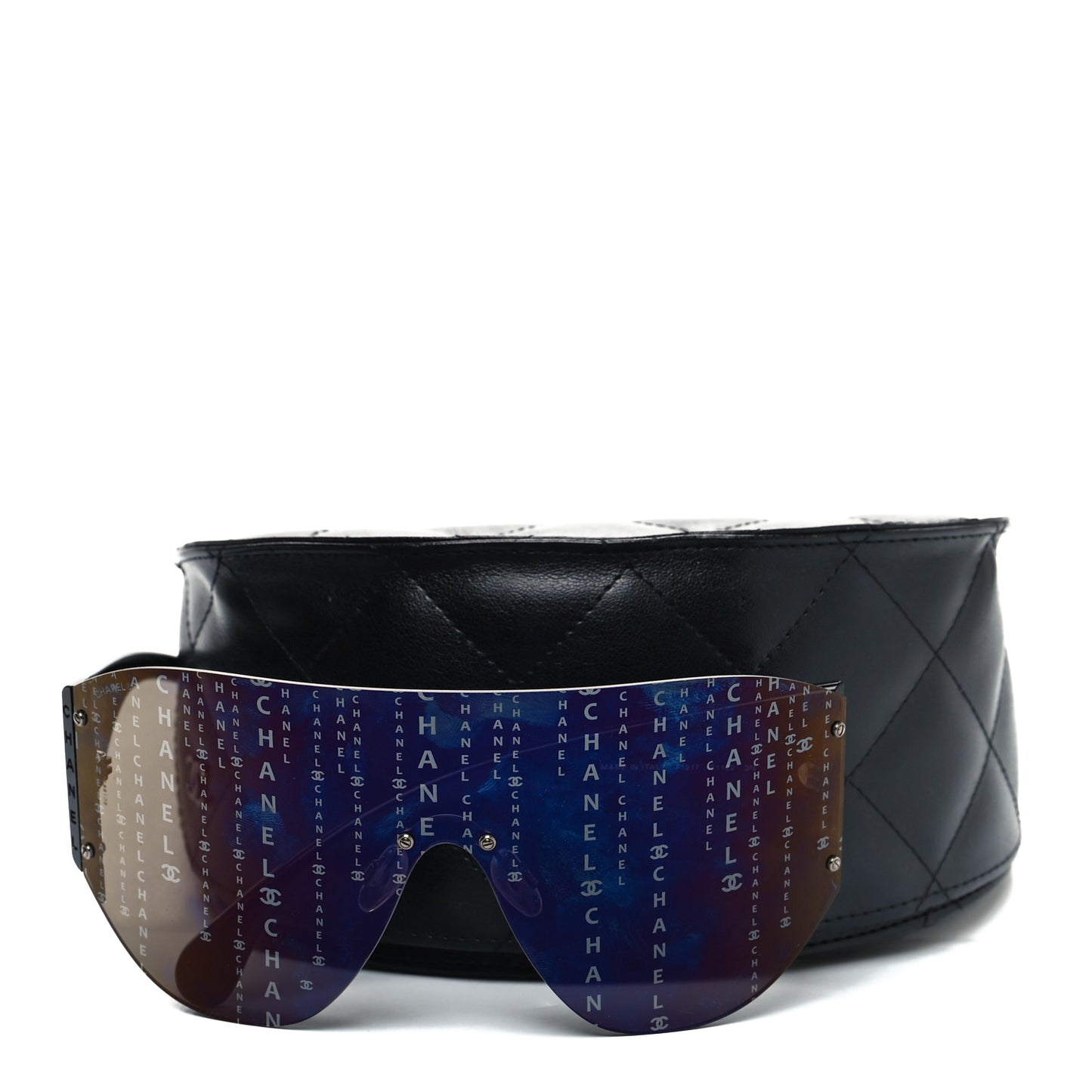 Acetate Shield Runway 71217 Sunglasses Black