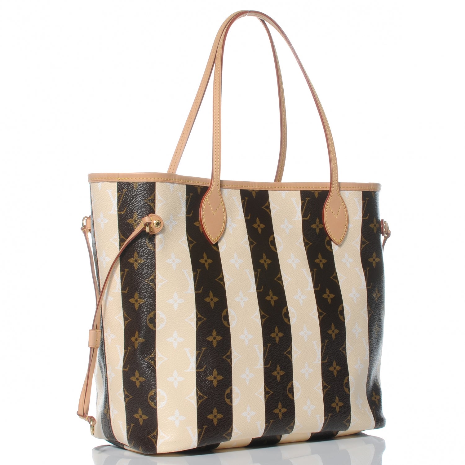 Louis Vuitton Monogram Rayures Neverfull MM 3 of 7