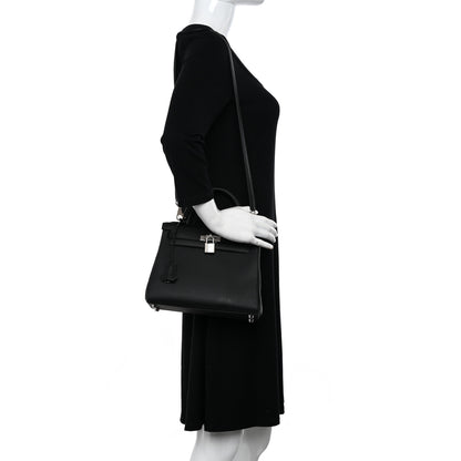Hermes Togo Kelly Retourne 25 Black 3 of 12