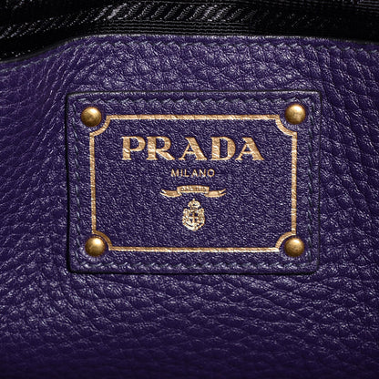 Prada Vitello Daino Twin Pocket Tote Viola 6 of 9