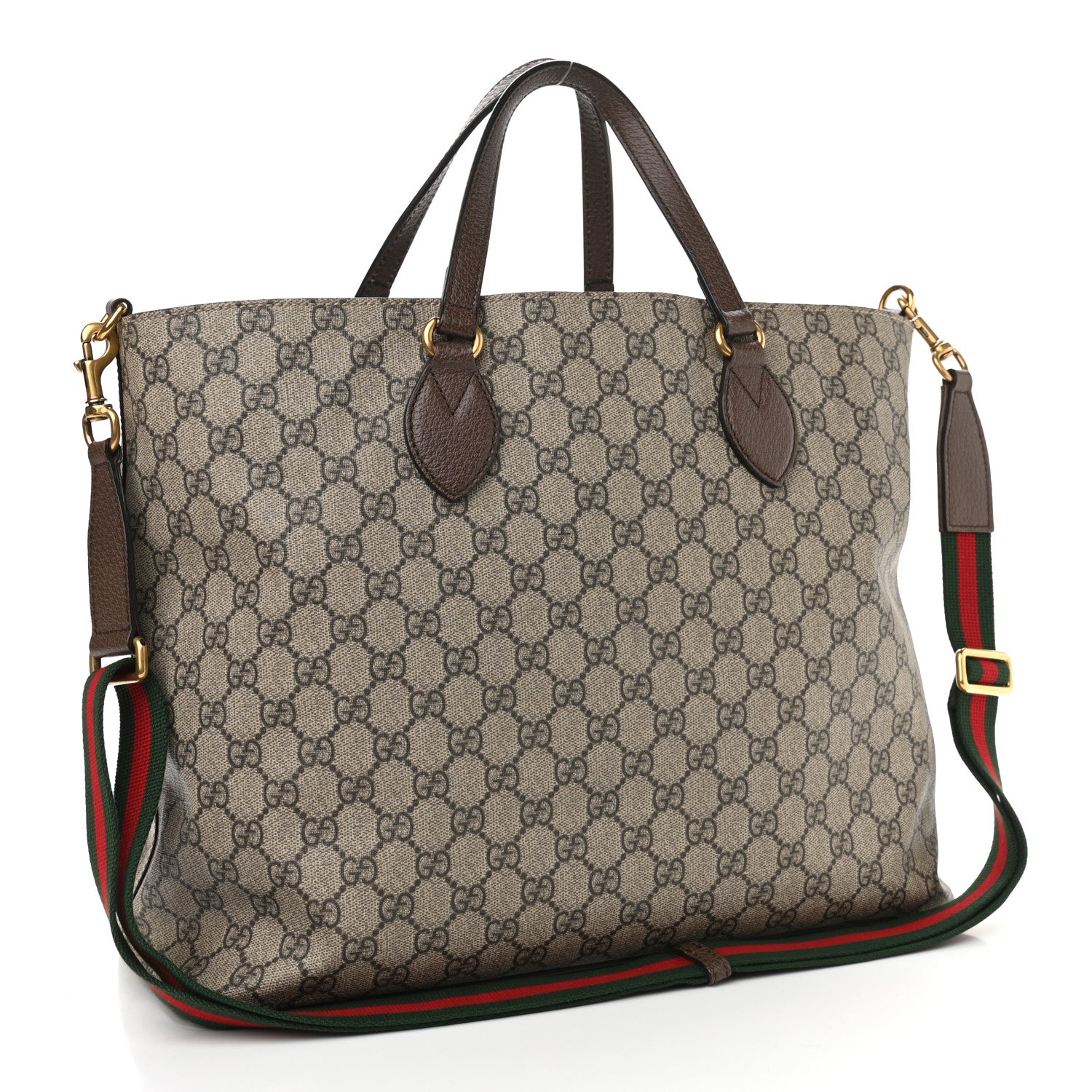 Gucci Soft GG Supreme Monogram Courrier Medium Crossbody Tote Beige New Acero 3 of 13