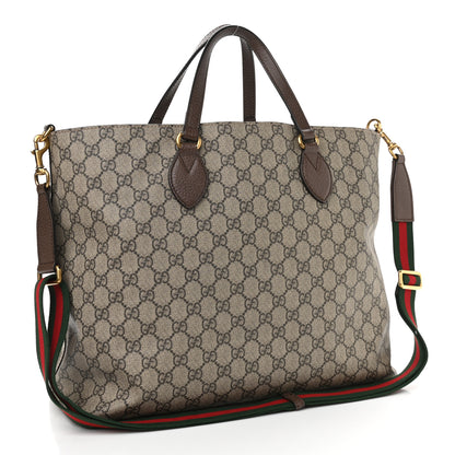 Gucci Soft GG Supreme Monogram Courrier Medium Crossbody Tote Beige New Acero 3 of 13