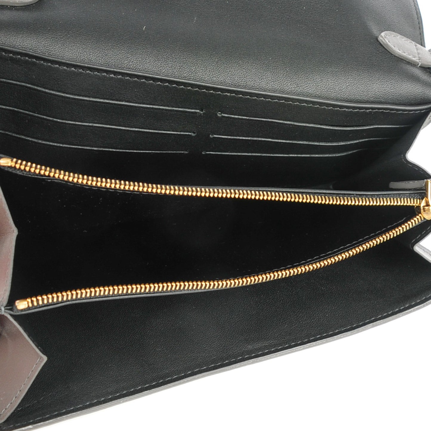 Cuir Boudoir Sarah Chain Wallet Gray