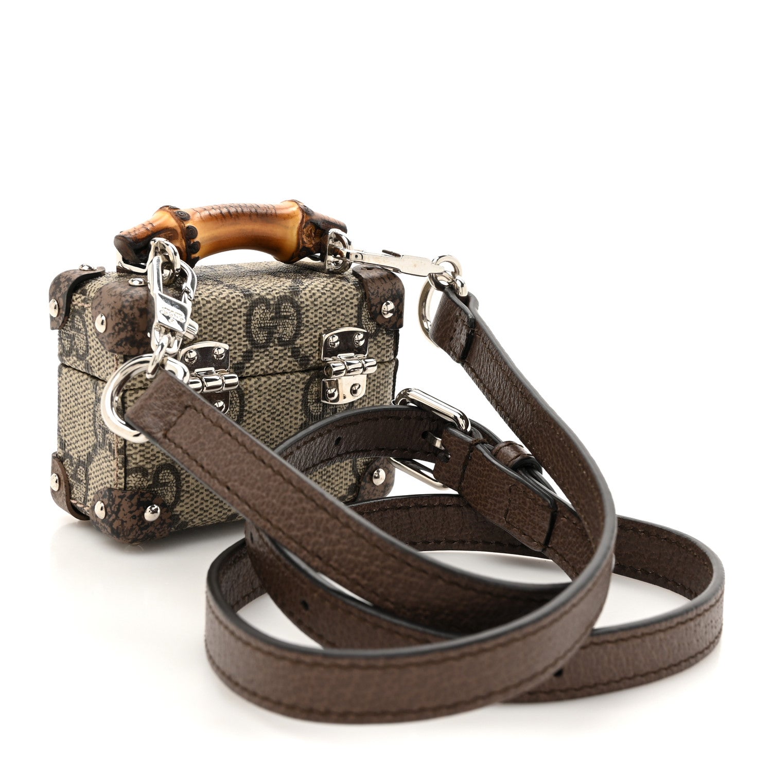 Gucci GG Supreme Monogram AirPods Pro Case Beige Ebony 1744929