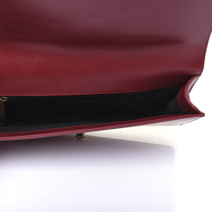 Chanel Glazed Calfskin Boy Flap Clutch Red 5 of 17
