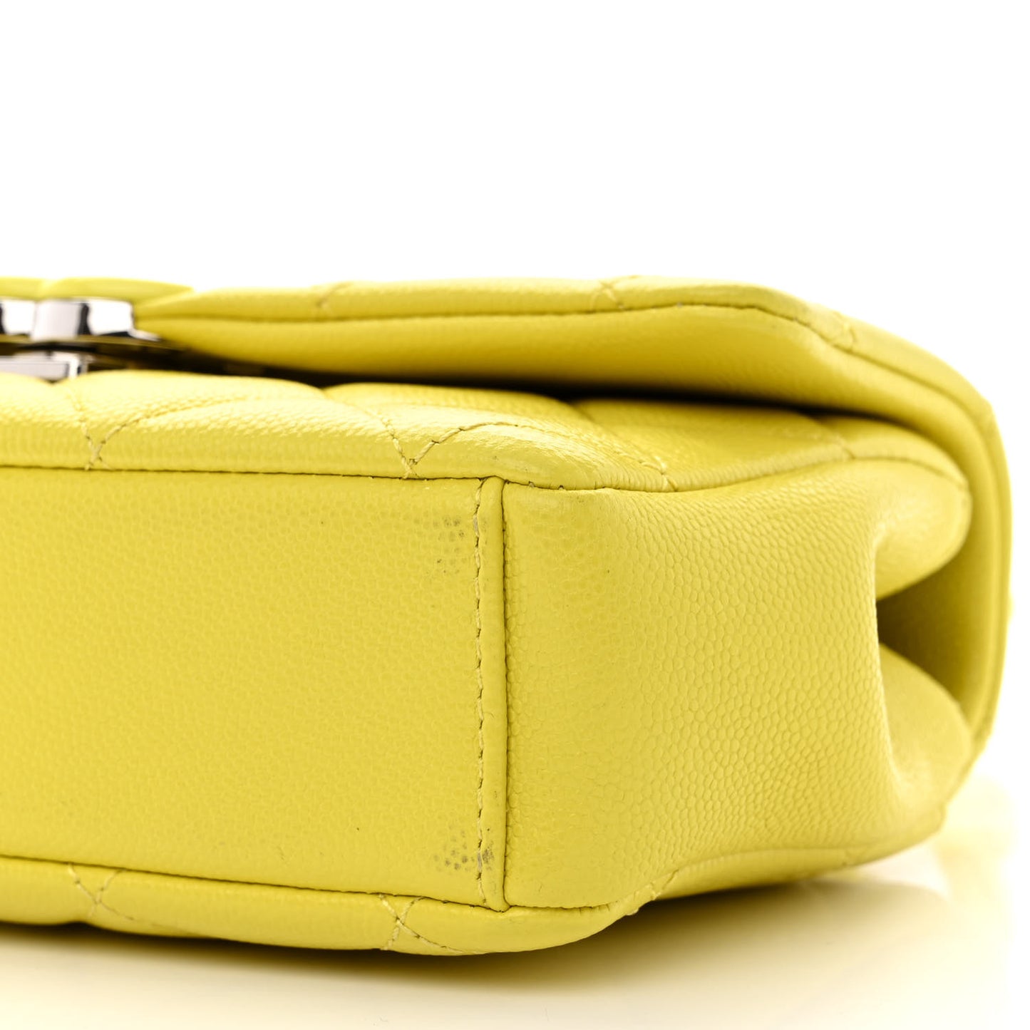 Caviar Quilted My Everything Small Flap Yellow