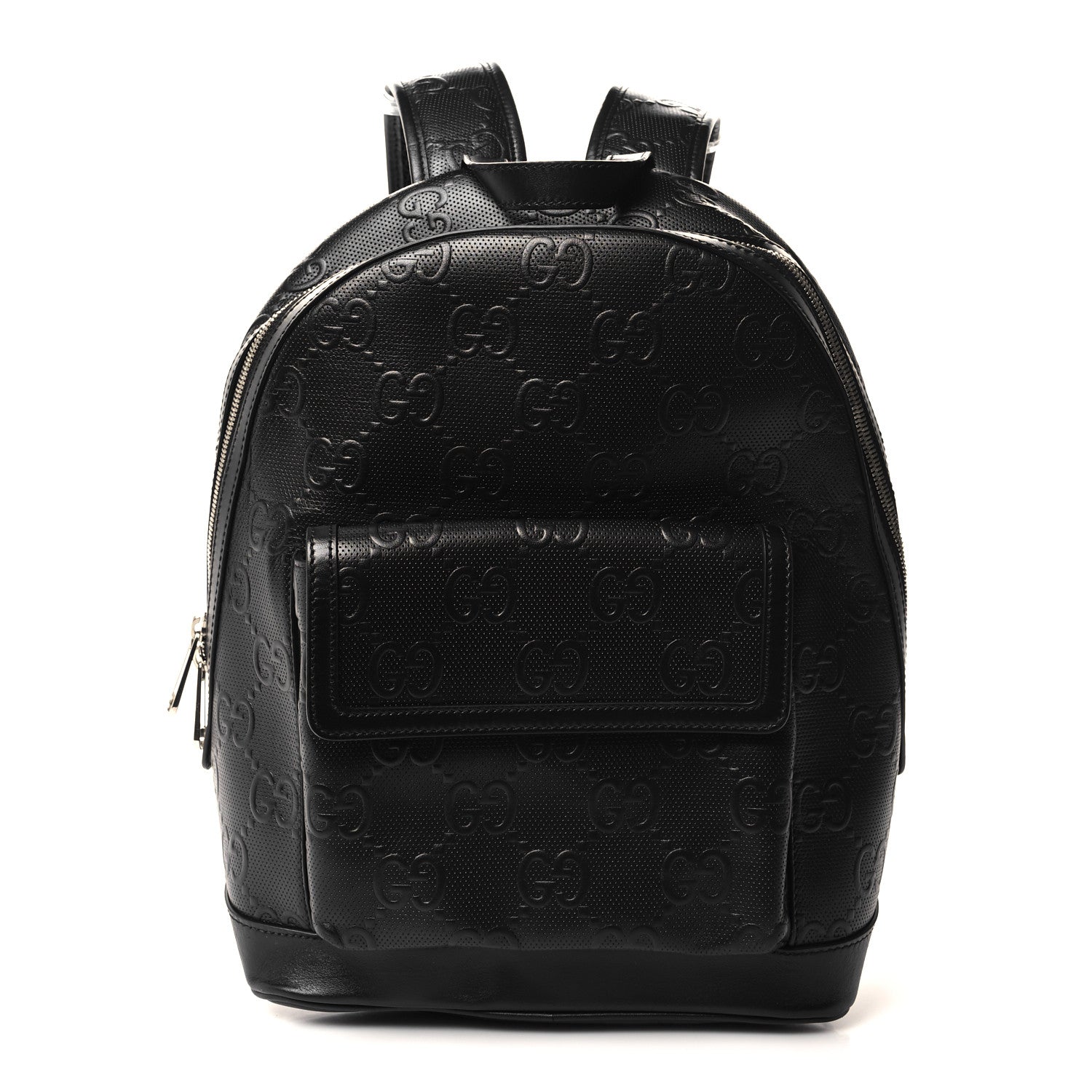 Gucci Calfskin GG Tennis Embossed Backpack Black 1 of 10