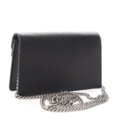 Gucci Calfskin Super Mini Dionysus Shoulder Bag Black 3 of 9