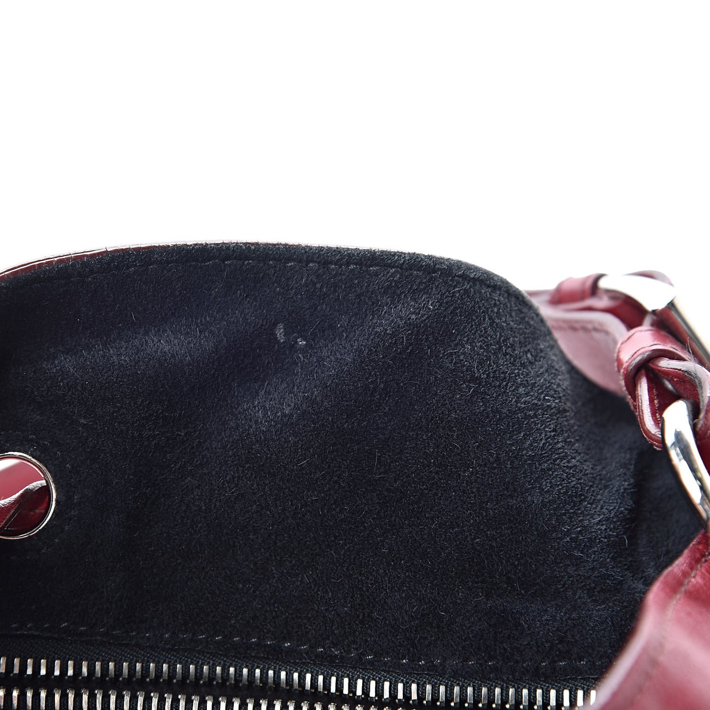 Soft Calfskin Bucket Bag Rubino