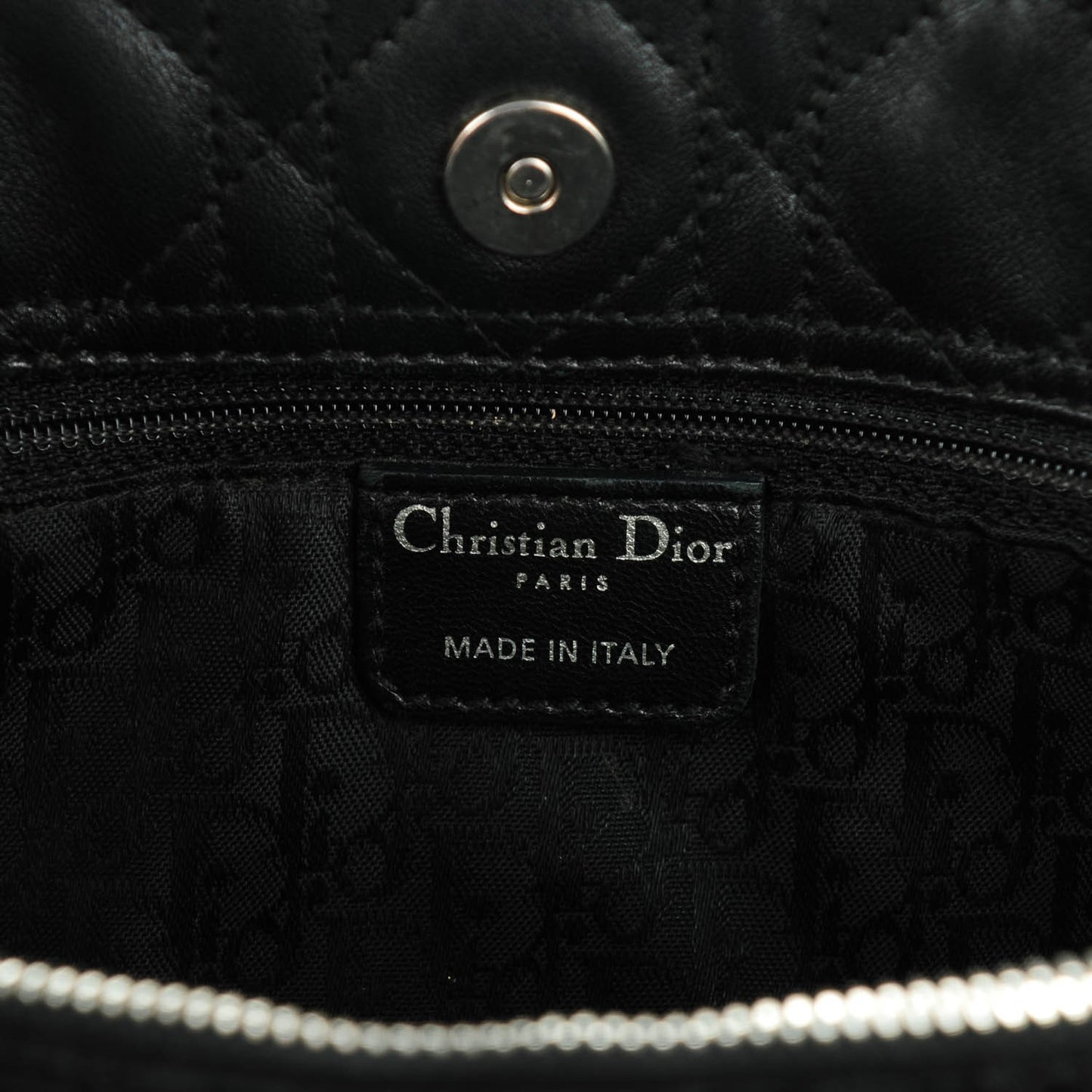 Lambskin Cannage Soft East West Tote Black
