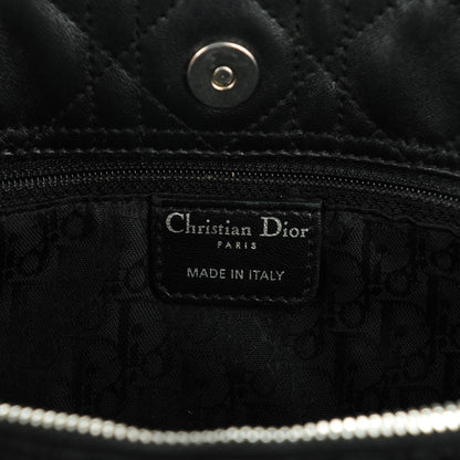 Christian Dior Lambskin Cannage Soft East West Tote Black 6 of 7