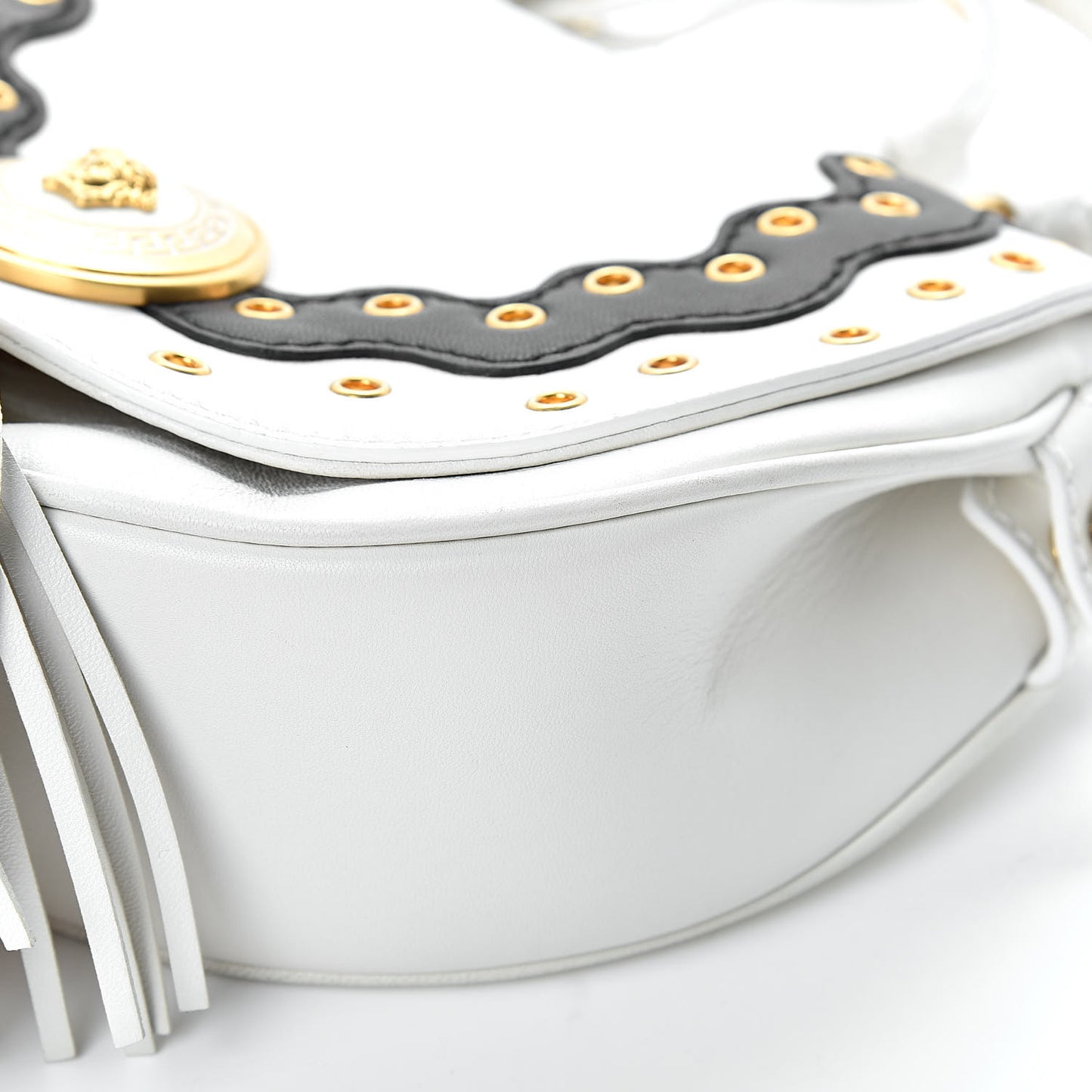 Calfskin Vanitas Crossbody Bag White