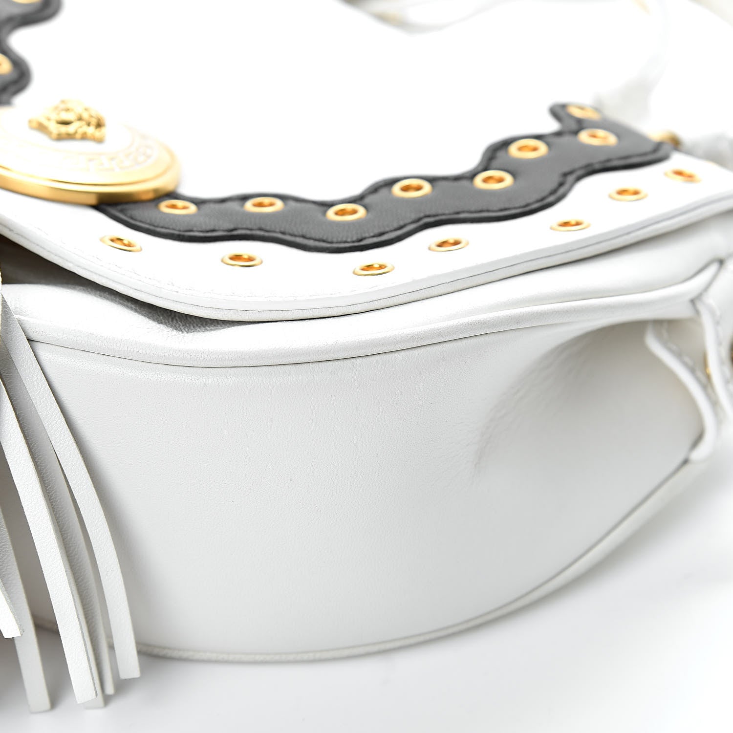 Versace Calfskin Vanitas Crossbody Bag White 9 of 21