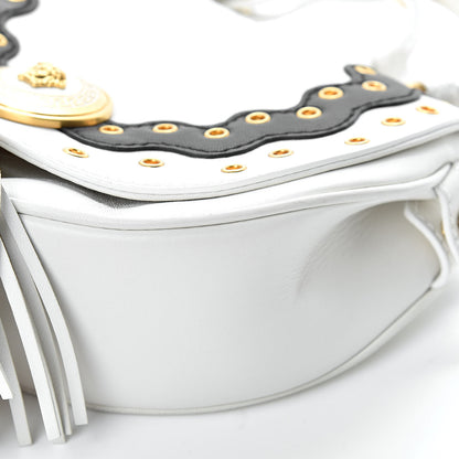 Versace Calfskin Vanitas Crossbody Bag White 9 of 21