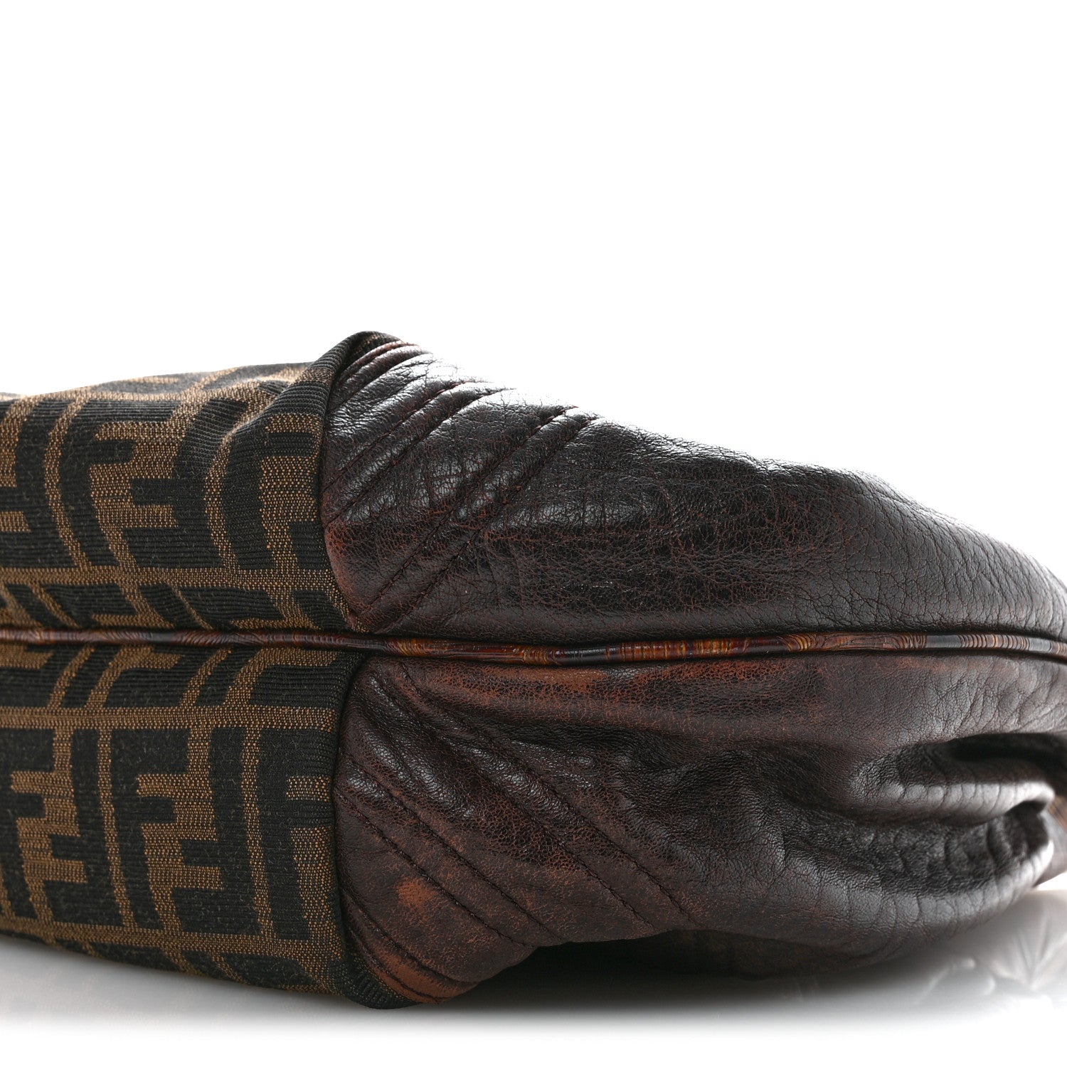 Fendi Zucca Nappa Nuvolata Vitello Tortuga Small Spy Tobacco Moro 11 of 15
