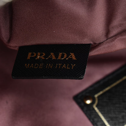 Prada Tessuto Nylon Saffiano Tote Nero Black 7 of 8