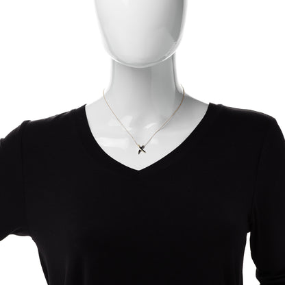 Tiffany 18K Yellow Gold Paloma Picasso Graffiti X Pendant Necklace 2 of 6