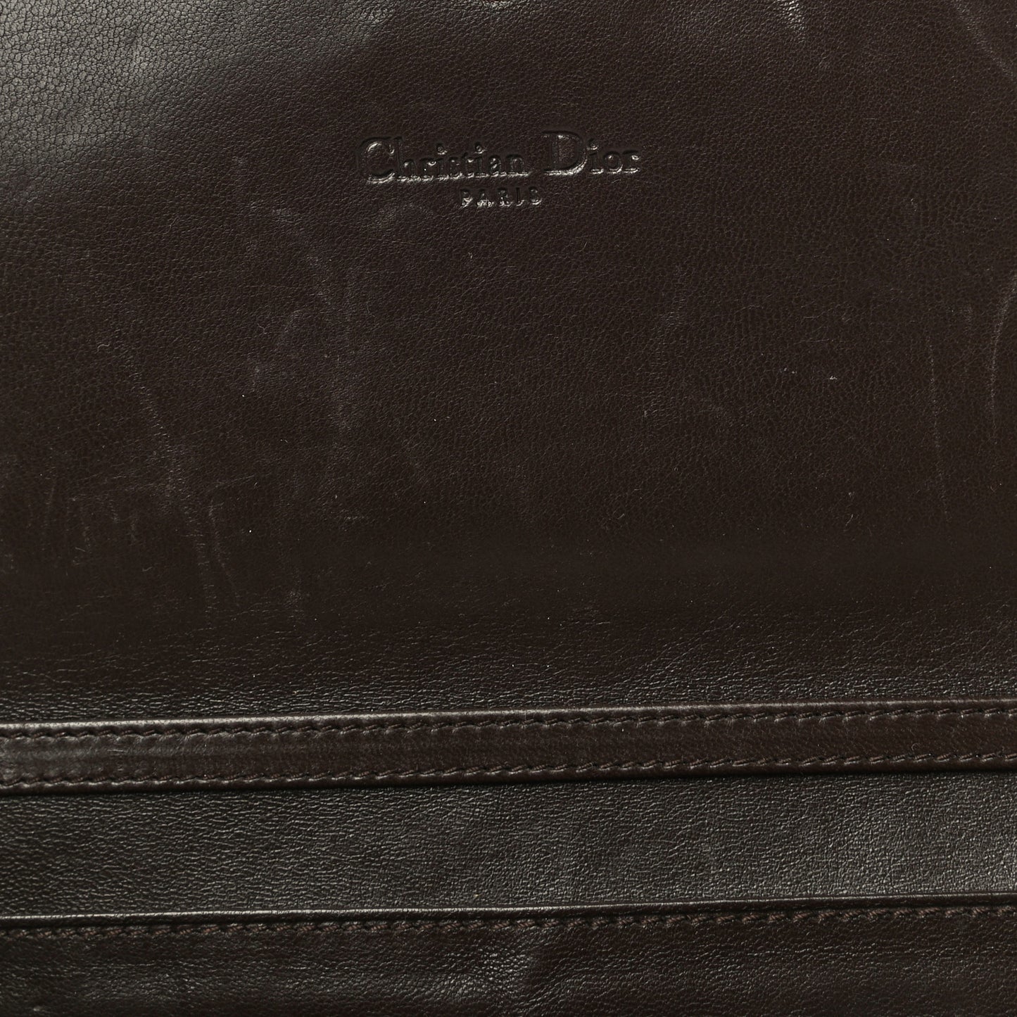 Lambskin Cannage Rendezvous Chain Wallet Brown