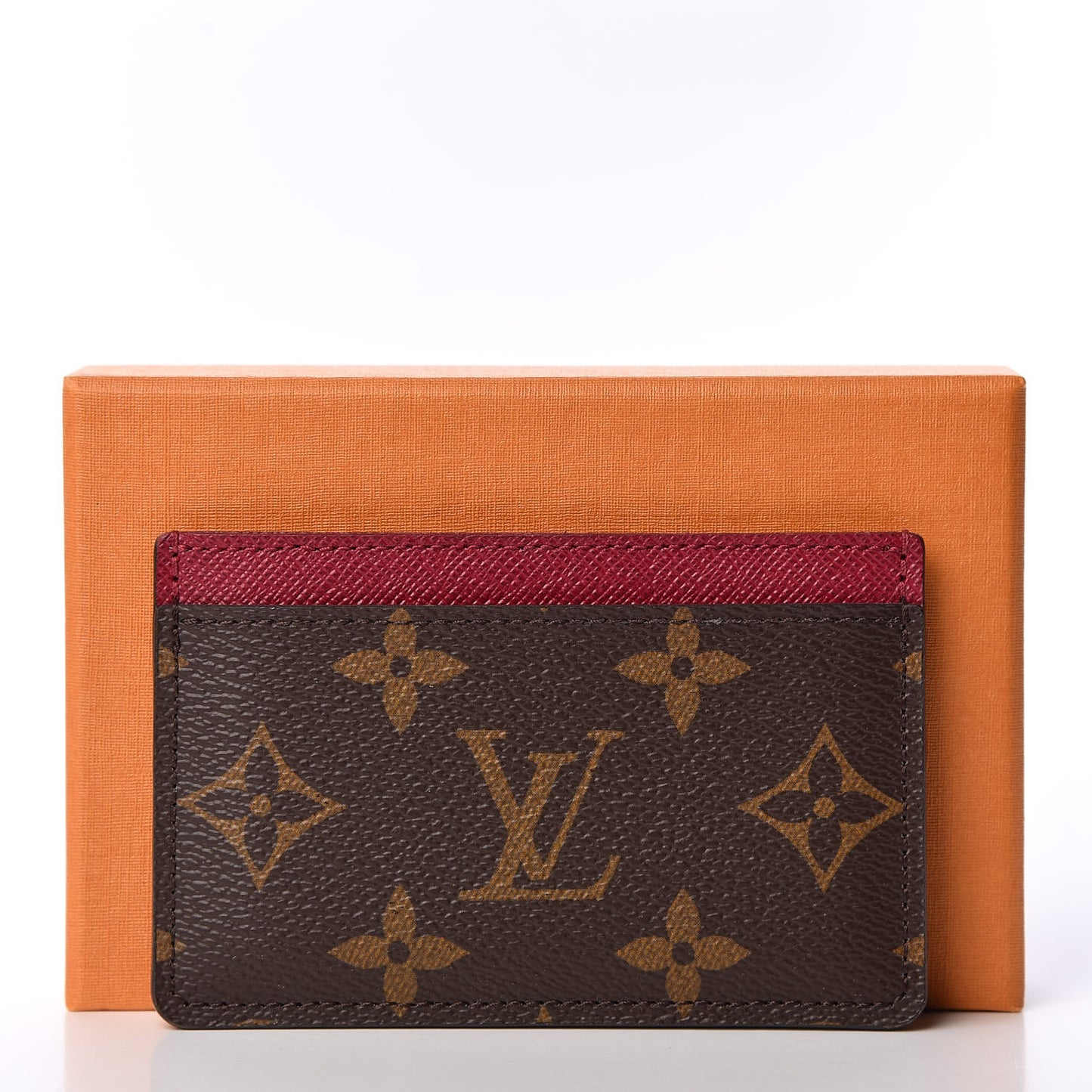 Monogram Card Holder Fuchsia