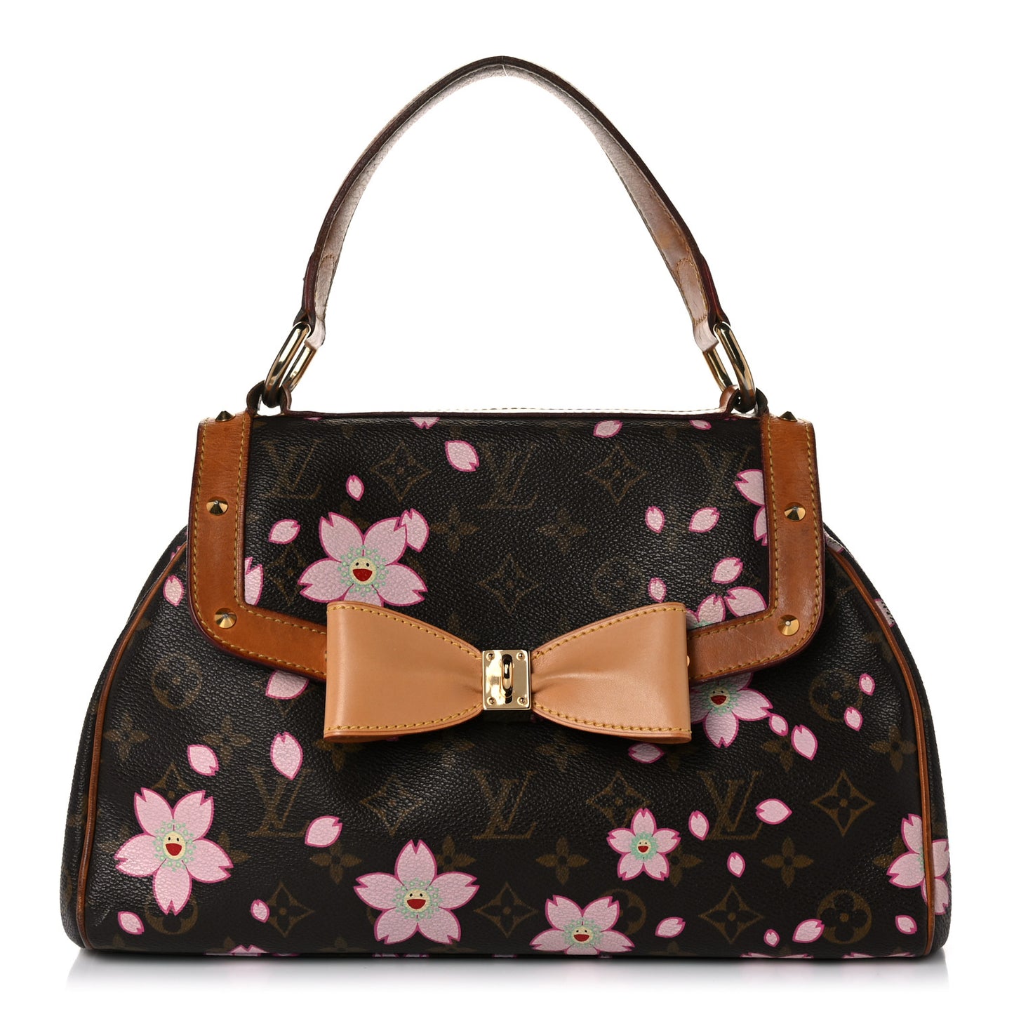Louis Vuitton Monogram Cherry Blossom Sac Retro Bag Brown 943074