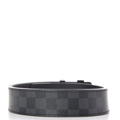Louis Vuitton Damier Graphite LV Initiales Belt 95 38 3 of 8