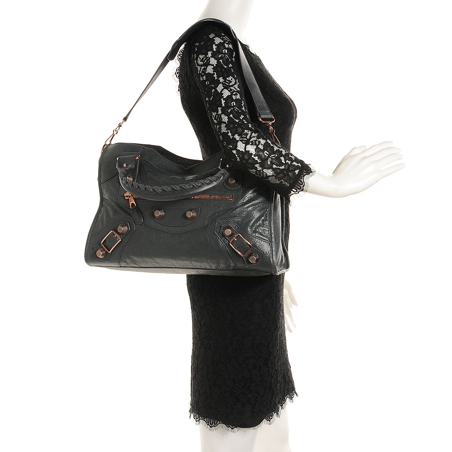 Balenciaga Agneau Giant 21 Rose Gold Hardware City Anthracite 2 of 12