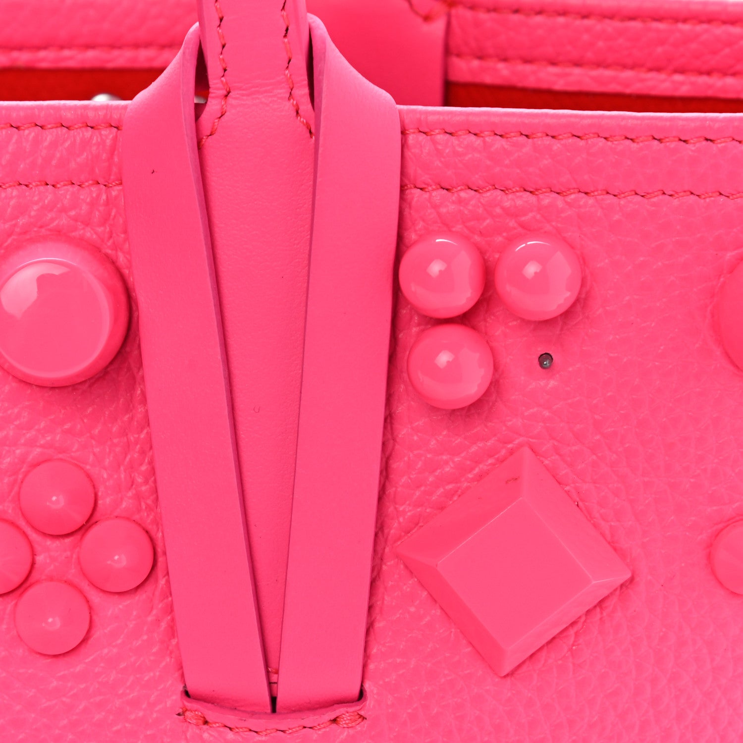 Christian Louboutin Calfskin Empire Spike Studded Mini East West Cabata Tote Poupidou 12 of 12