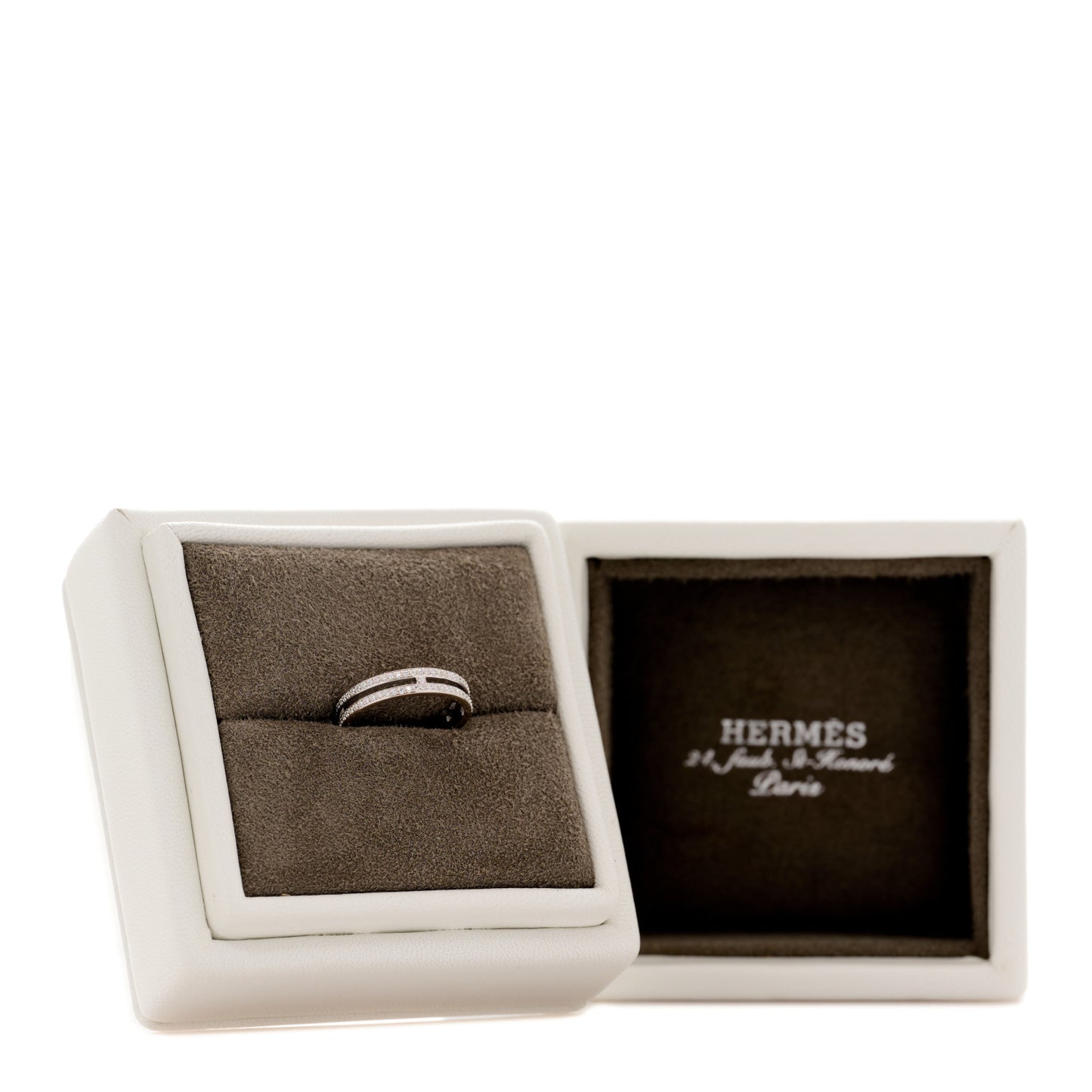 18K White Gold Diamond Ariane Wedding Band Ring 49 5